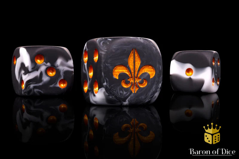 Baron of Dice: Fleur De Lis, Heritage - D6 (25) RRP$89.99