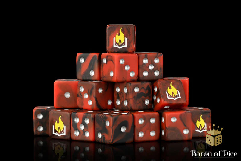 Baron of Dice: Scorched Book - D6 (25) RRP$89.99