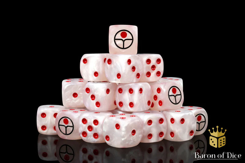 Baron of Dice: Universal Peace, White - D6 (25) RRP$89.99