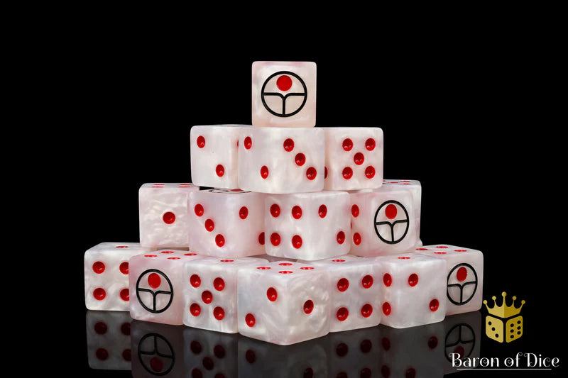 Baron of Dice: Universal Peace, White - D6 (25) RRP$89.99
