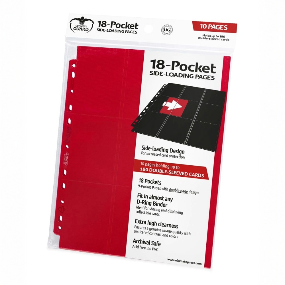 Ultimate Guard Side-Loading Pages - 18-Pocket (10) RRP$12.99 -