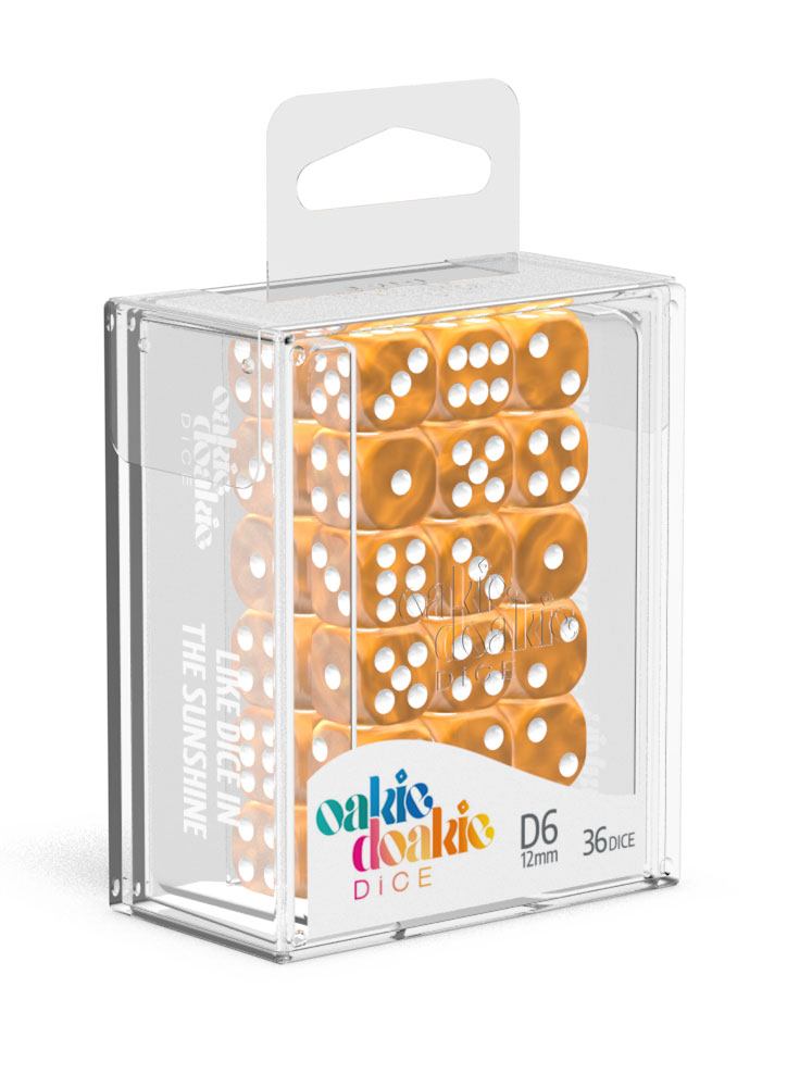 Oakie Doakie Dice - Marble D6 12mm (36) RRP$18.99
