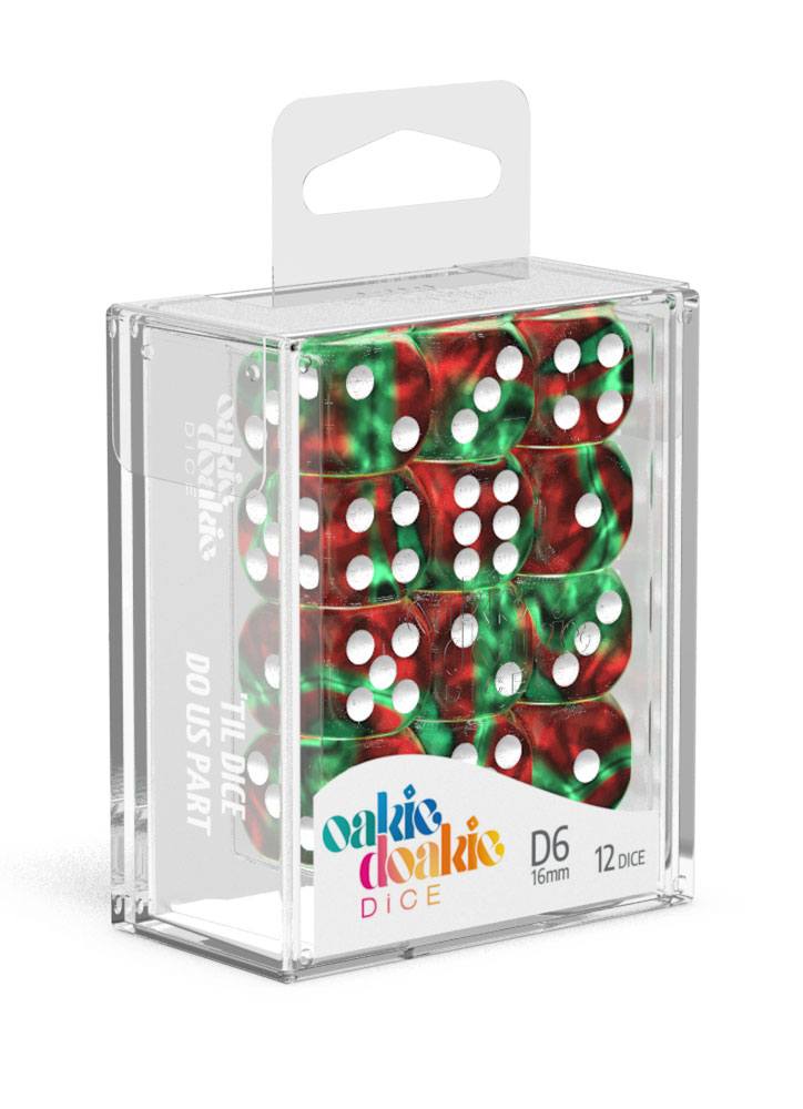 Oakie Doakie Dice - Gemidice D6 16mm (12) RRP$19.99