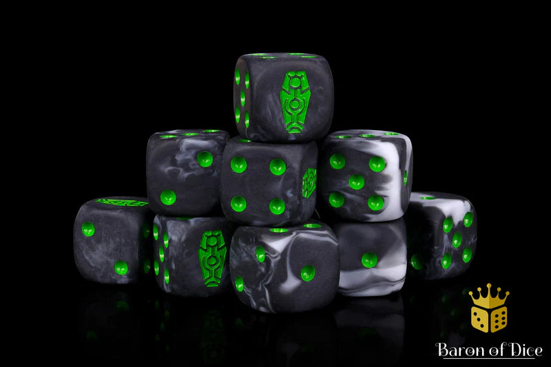 Baron of Dice: Day of the Dead, Green Coffin - D6 (25) RRP$89.99