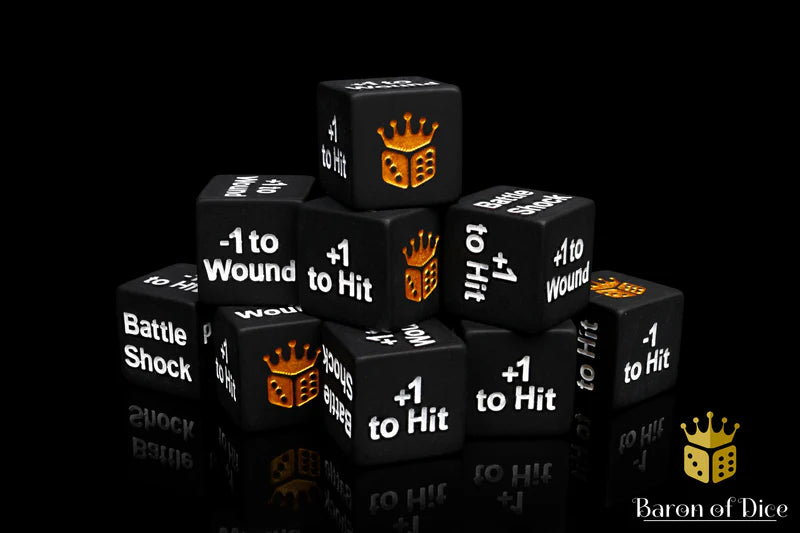 Baron of Dice: Battleshock & Counter - D6 (10) RRP$55
