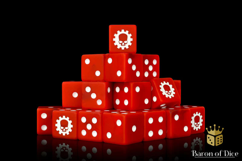 Baron of Dice: Martian Red - D6 (25) RRP$89.99