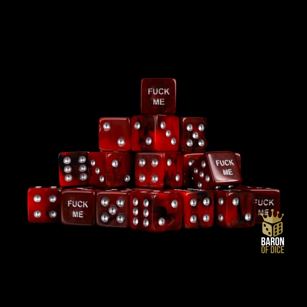 Baron of Dice: F**k Me, Red - D6 (25) RRP$89.99