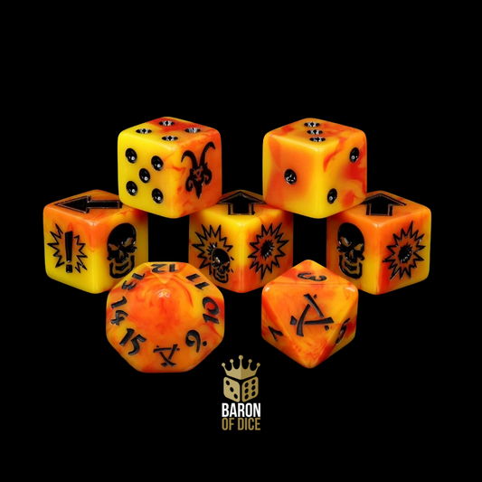 Baron of Dice: Orange Fire - Bloody Football (7) RRP$55