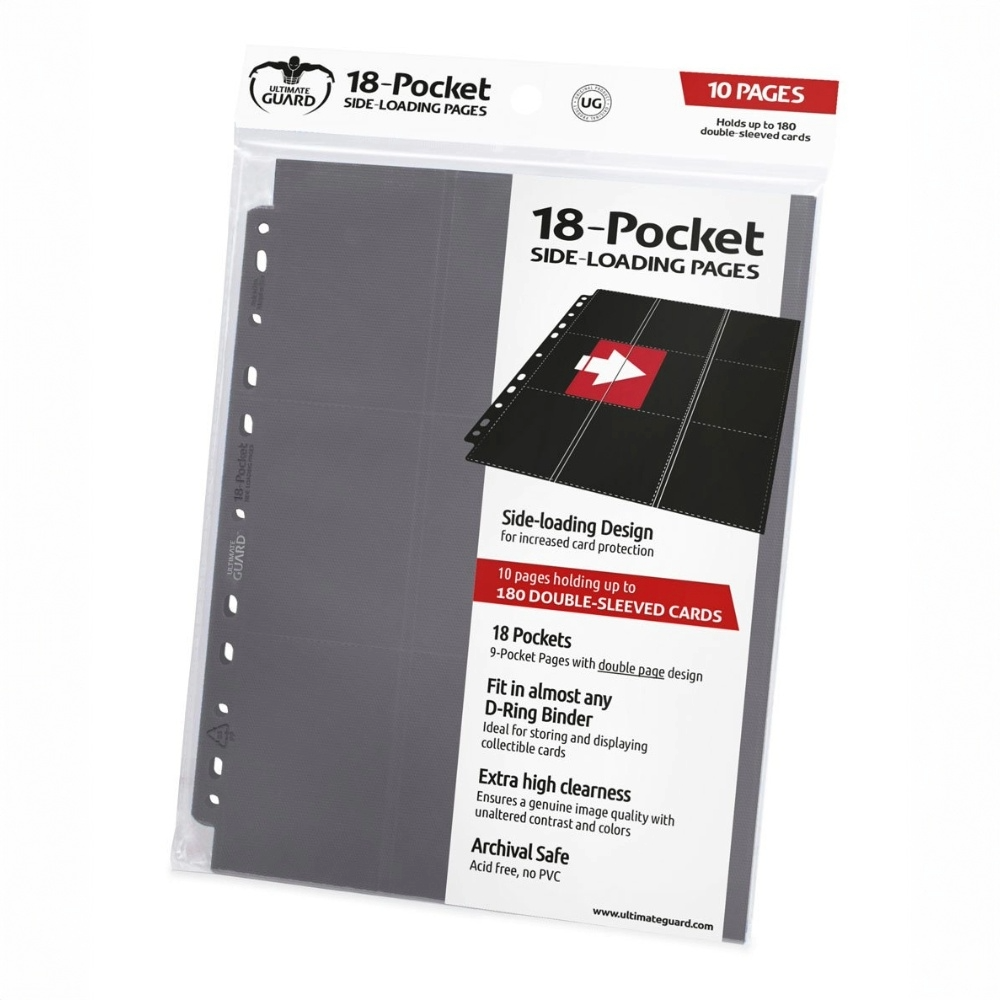Ultimate Guard Side-Loading Pages - 18-Pocket (10) RRP$12.99 -