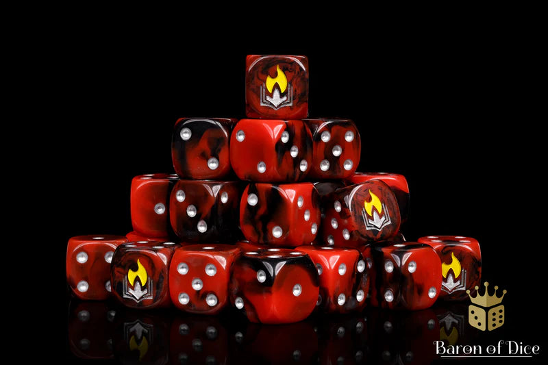Baron of Dice: Scorched Book - D6 (25) RRP$89.99