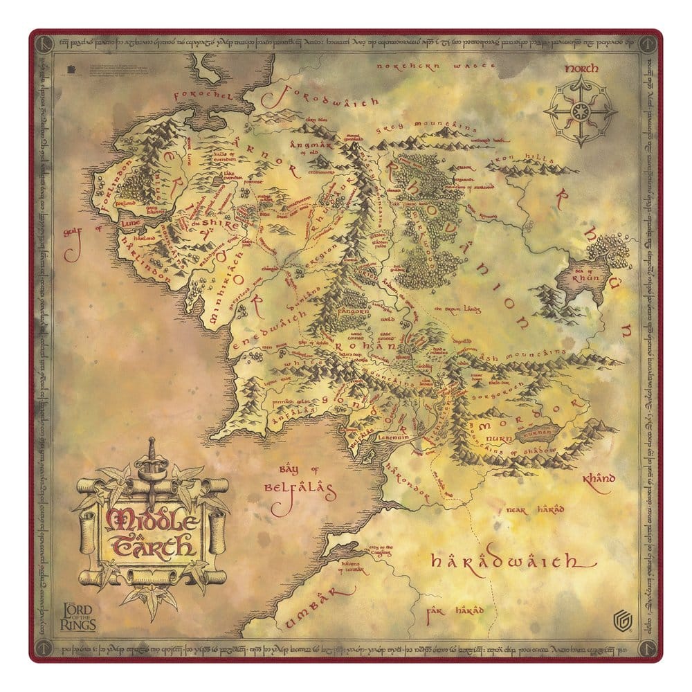 Ultimate Guard Oversized Play-Mat The Lord of the Rings: Places of Middle-Earth - RRP$56.00