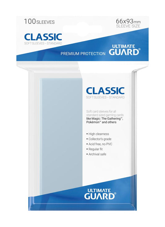 Ultimate Guard Classic Soft Sleeves Standard Size 100ct RRP$5.50 -