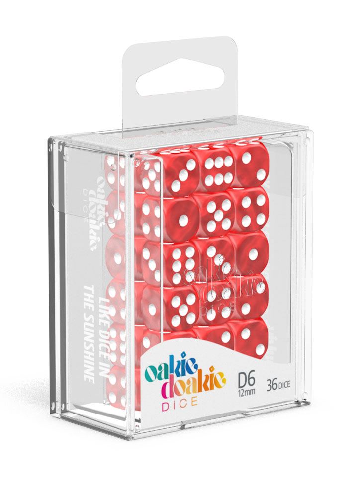 Oakie Doakie Dice - Marble D6 12mm (36) RRP$18.99