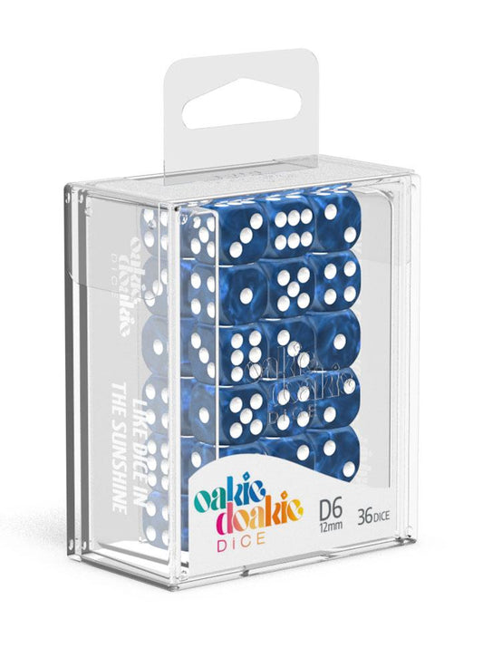 Oakie Doakie Dice - Marble D6 12mm (36) RRP$18.99