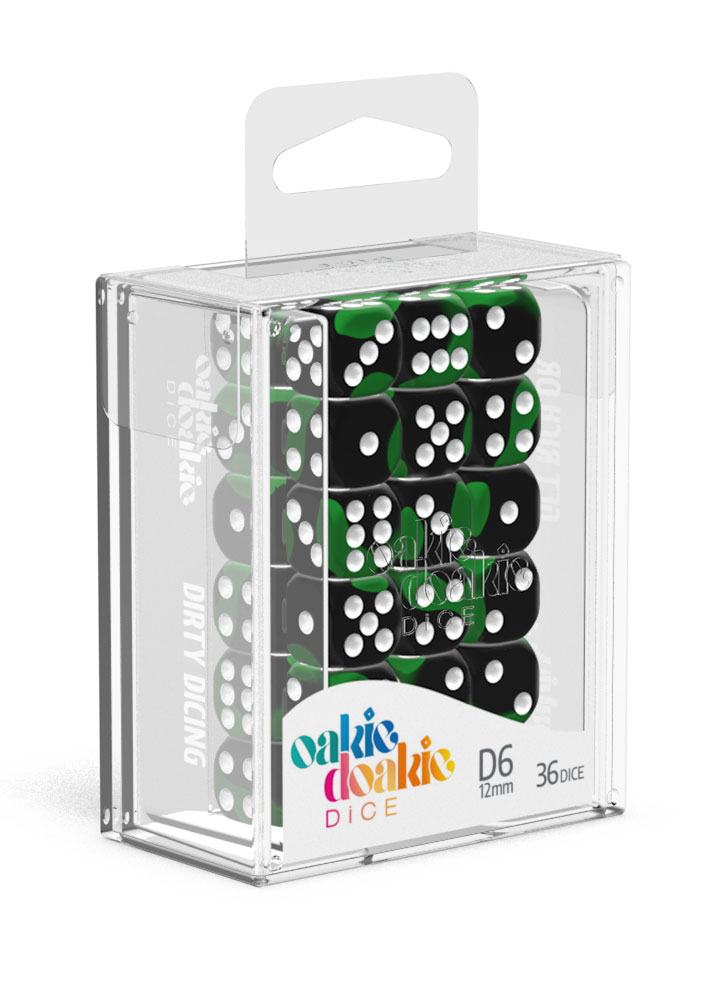 Oakie Doakie Dice - Glow in the Dark D6 12mm (36) RRP$63.99