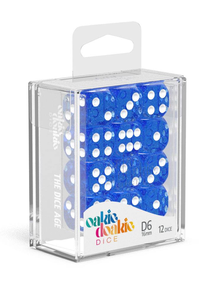 Oakie Doakie Dice - Speckled D6 16mm (12) RRP$9.99
