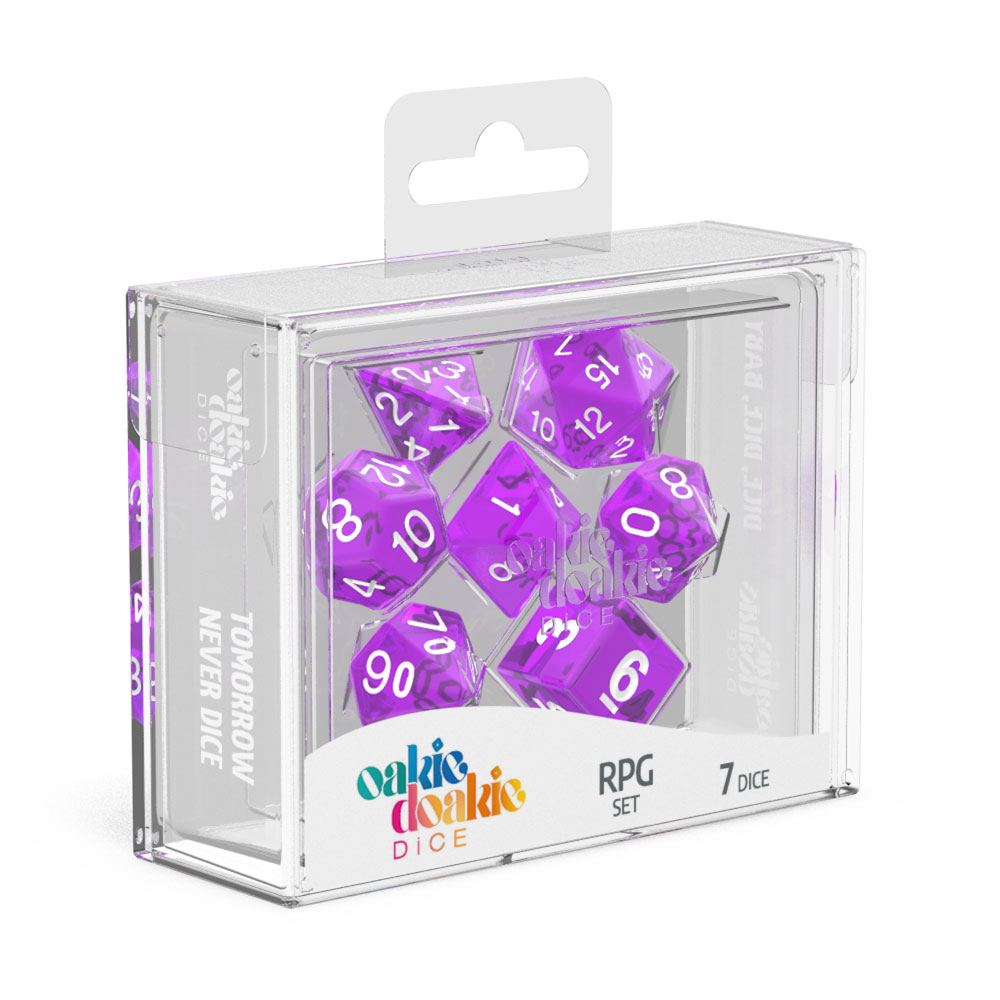Oakie Doakie Dice - Translucent RPG (7) RRP$15.99