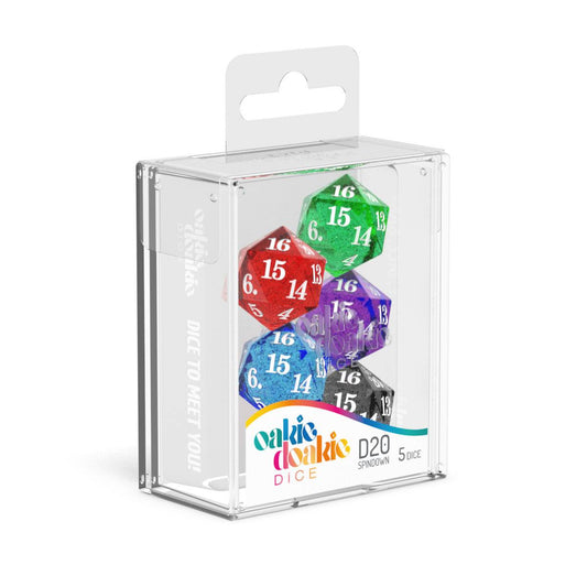 Oakie Doakie Dice - Spindown D20 Mixed (5)