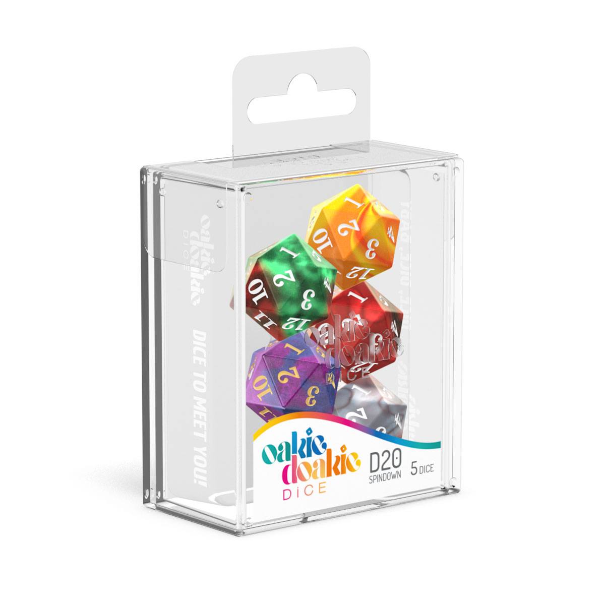 Oakie Doakie Dice - Spindown D20 Mixed (5)